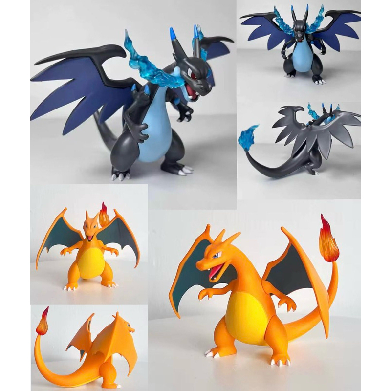 Boneco Mega Charizard X 11cm e Charizard 10 cm Pokémon action figure