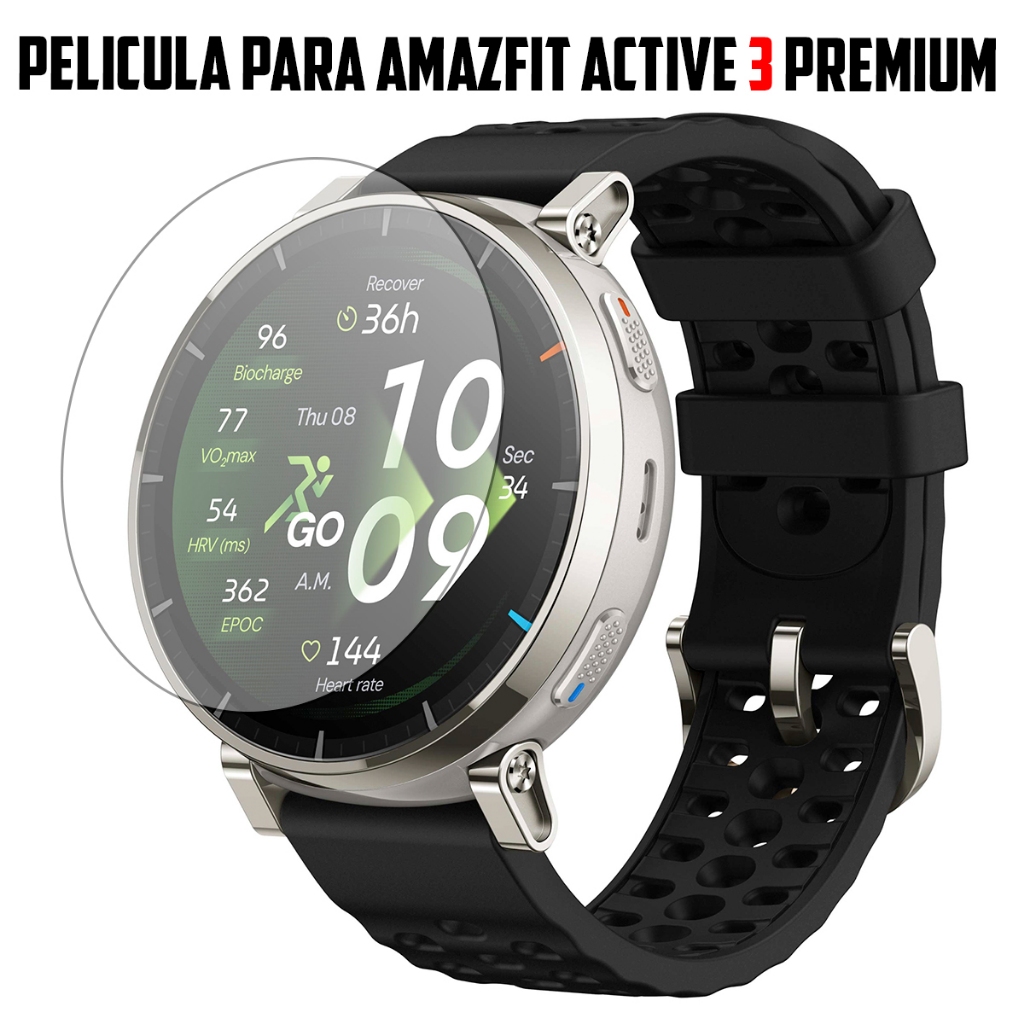 Película para Smartwatch Amazfit Active 3 Premium de vidro temperado Proteção de Tela