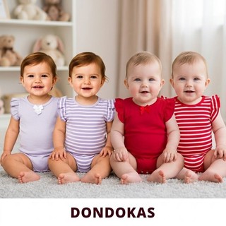 Kit com 2 ou 4 body Bebe Menina com Bodies Babadinho Roupa de Bebê Veste até 9 meses Kit 2 ou 4 Bori Bebe