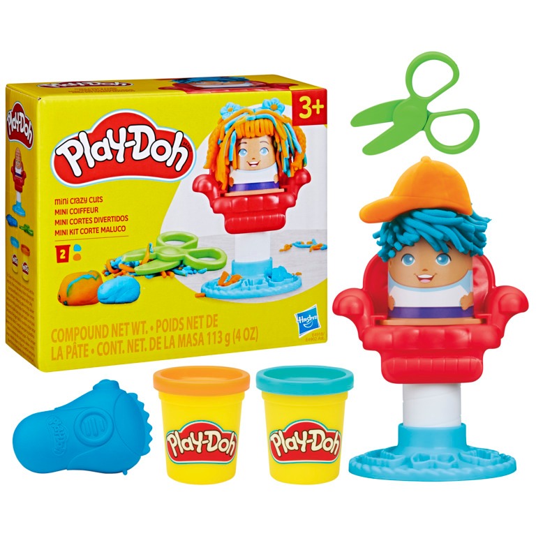 Massinha Play-Doh Mini Clássico Corte Maluco Barbearia De Brinquedo - Hasbro E4918