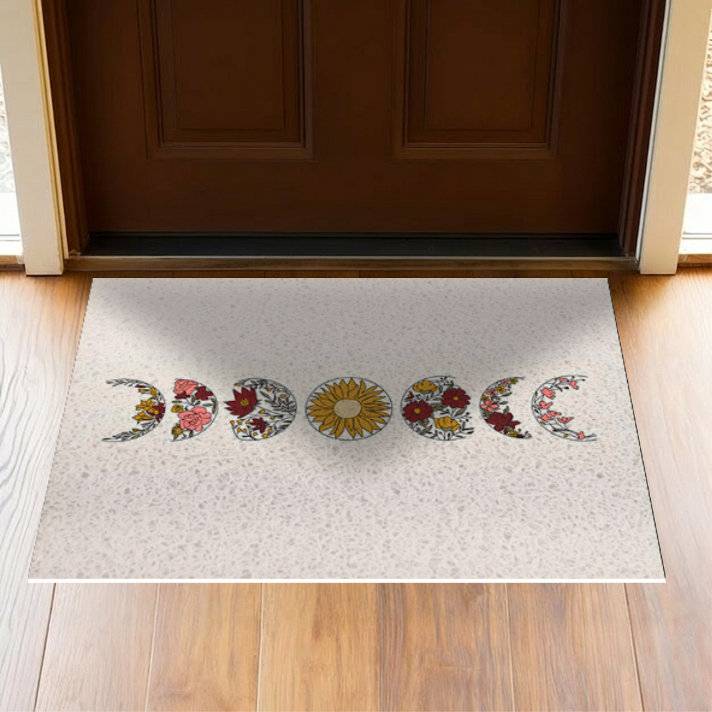 Tapete Capacho Para Porta Fases Da Lua  - CA 010140 em Oferta na Shopee