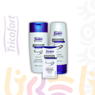 Kit Tricofort Antiqueda Shampoo 250ml + Condicionador 250ml + Tônico Queda 20ml em Oferta na Shopee