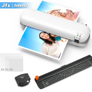 Plastificadora Documentos 3 em 1 - A4/A5/A6, Aquecimento Rápido 3min, Anti-Embolamento, Ideal para Fotos e Documentos em Oferta na Shopee