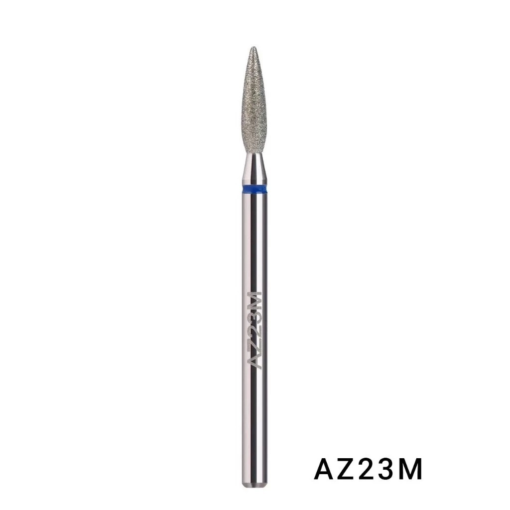 Broca de Cutícula Diamantada Azzio  - AZ23M - Formato Chama