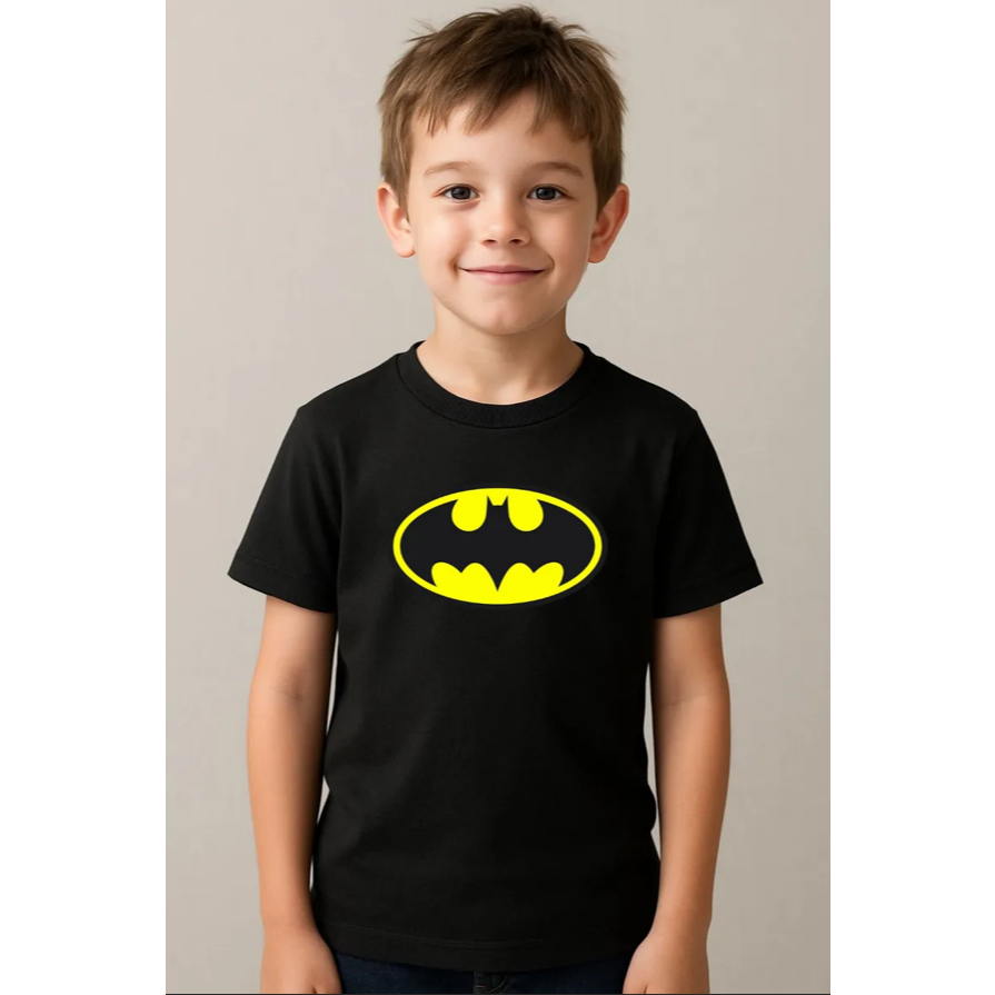 Camiseta Infantil Infanto Juvenil Batman Desenho Personagens Estampado