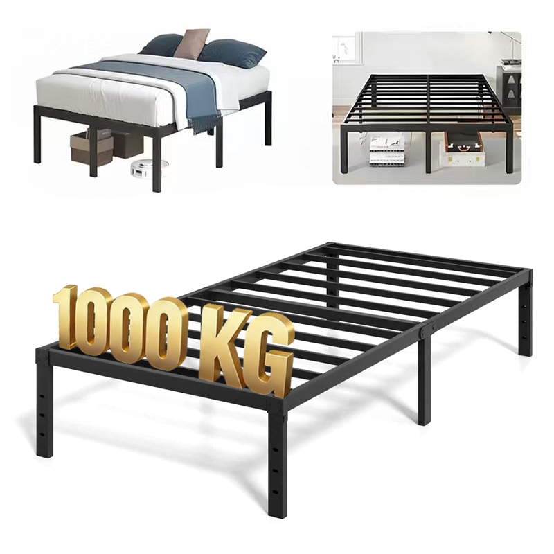solteiro Estrado De Metal Para Cama De Casal Fácil De Instalar e Dobrável Com Suportes De Ripas De Aço -O17 em Oferta na Shopee
