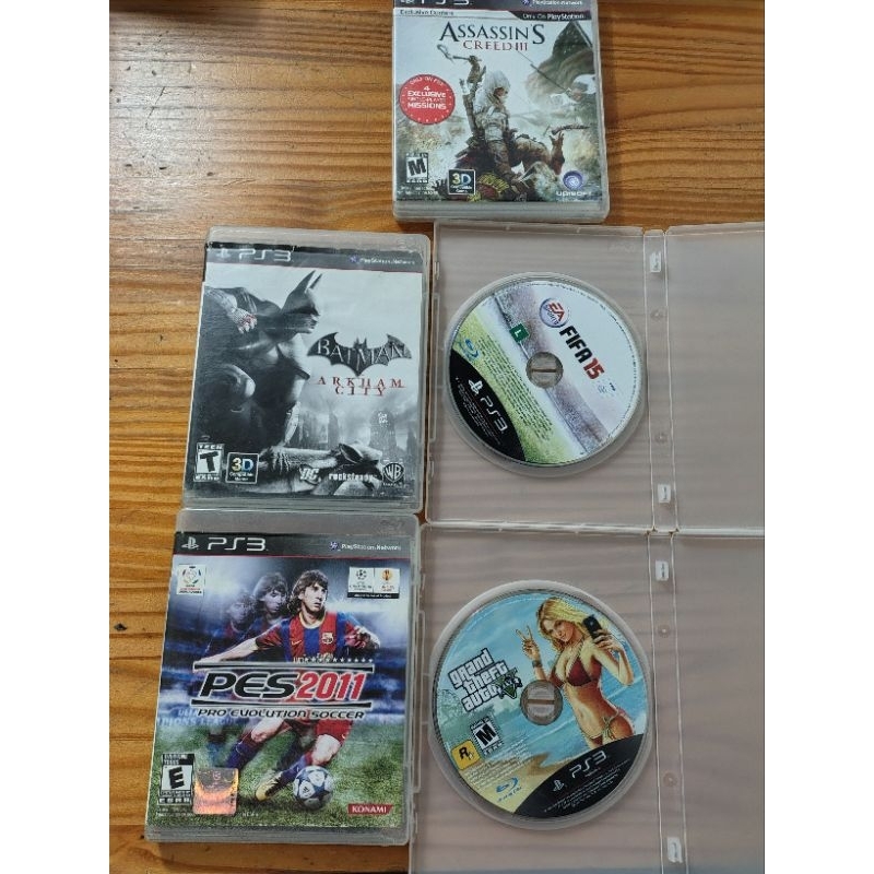 5 jogos ps3 Batman/GTA/Pes/FIFA/Assassinos Creed Original
