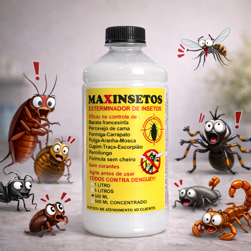 Refil Mata Percevejos de Cama e colchão 500ml (S/ BORRIFADOR) sem cheiro forte efeito rápido nota 10