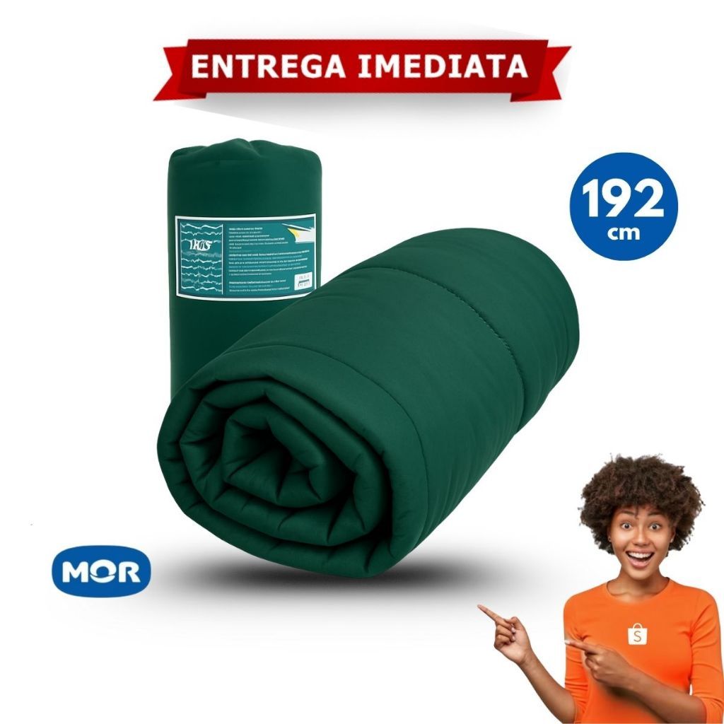 Saco De Dormir Solteiro Mor Proteção Térmica Para Temperaturas De Até 4°c Profissional Com Ziper