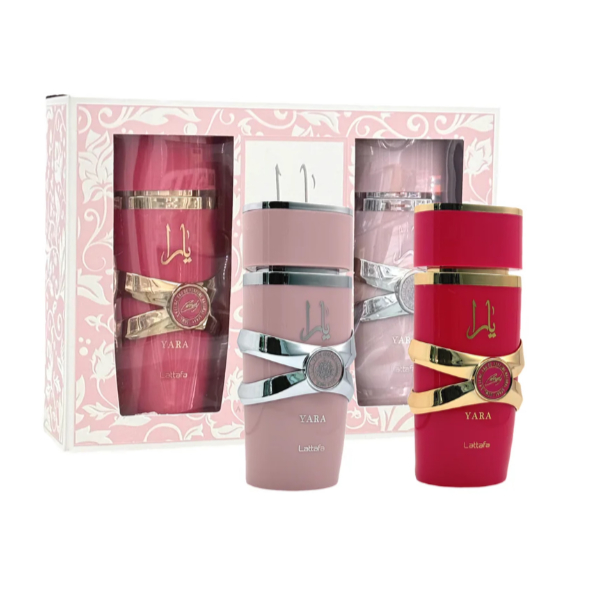 Kit Perfume Lattafa Yara Candy + Lattafa Yara Eau de Parfum Feminino 2x100ml
