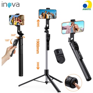 INOVA Bastão Tripé Mini 360º Pau De Selfie Retrátil Controle Bluetooth 3 em 1 Para Celular em Oferta na Shopee