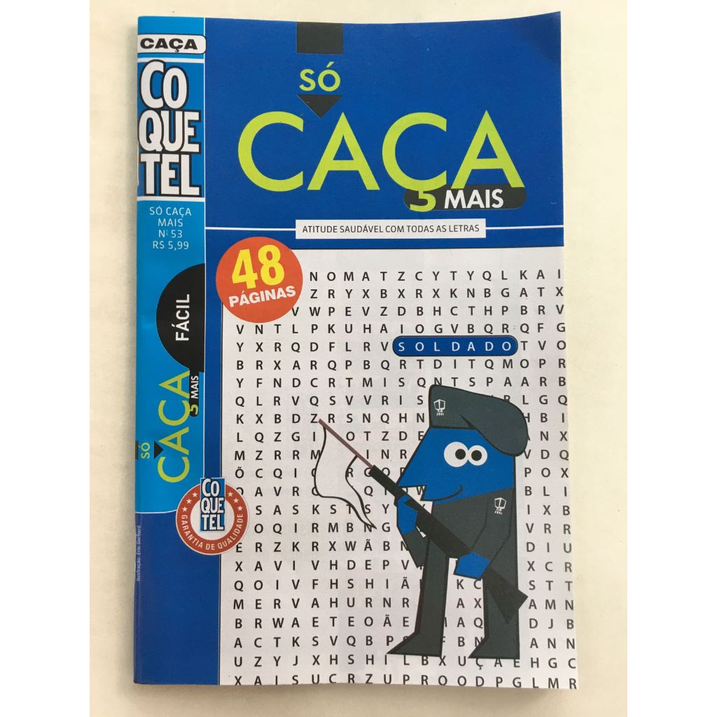 Passatempo Coquetel Só Caça Palavras mais Fácil