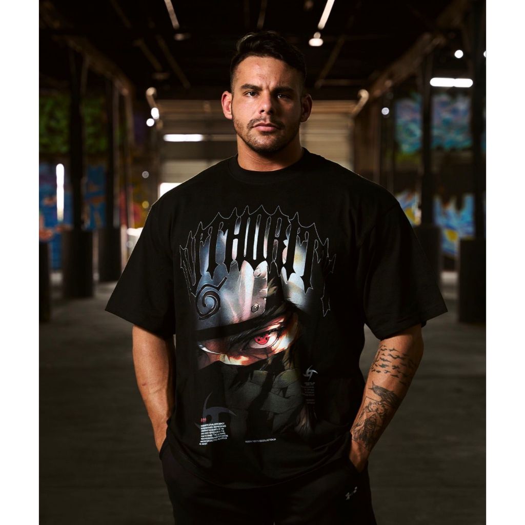 Camiseta Oversized Narut Sharing Dark Aftersoul Unissex Plus Size P ao G5 100% Algodão