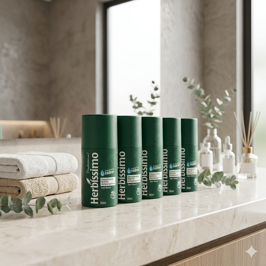 Kit 6 unid - Desodorante Roll-On Herbíssimo Tradicional 50Ml