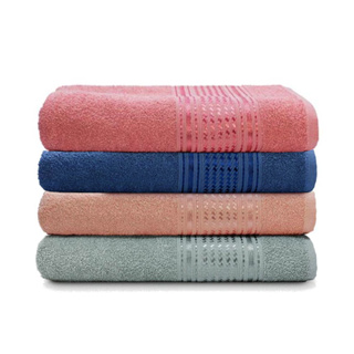 Kit com 2 Toalhas de Banho 70 cm x 1,40 m Conforto ao secar maior absorção 99% Algodão + 1% Viscose em Oferta na Shopee