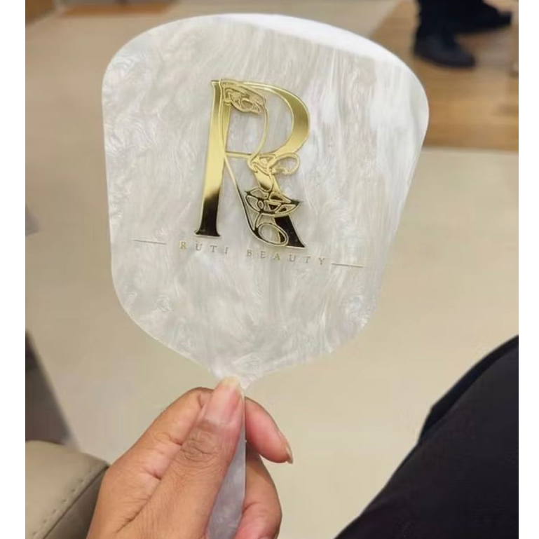 Espelho de Mão Personalizado Acrílico para Consultório Estúdio Clínica Design