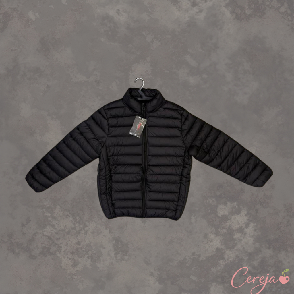 Jaqueta Puffer Bobojaco Impermeável de Frio Intenso Blusa Unissex Inverno com Capuz Removível