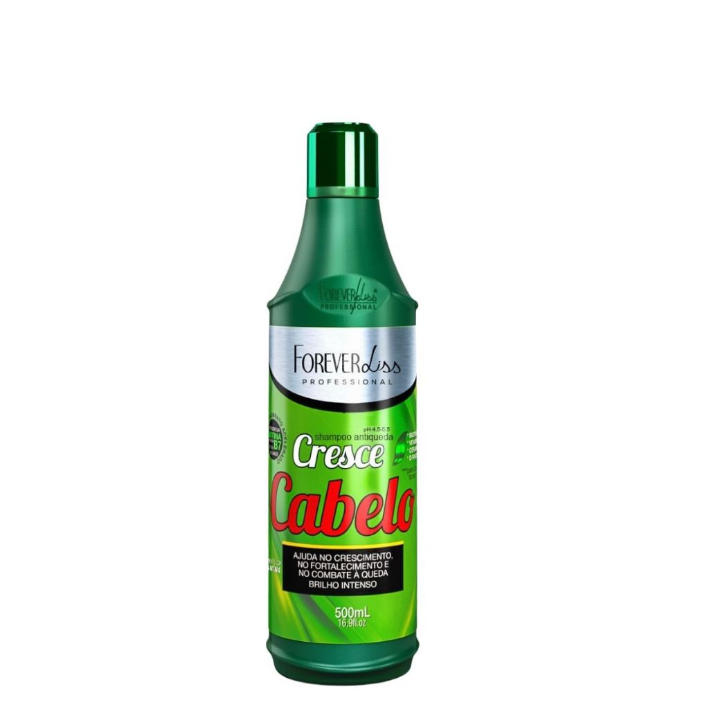 Shampoo Cresce Cabelo Forever Liss 500ml Crescimento Capilar Fortalecedor Anti Queda Profissional