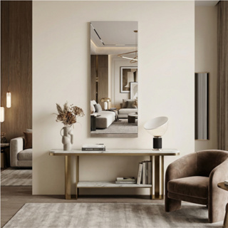 Espelho Decorativo Retangular 50x20cm - Ideal Para Portas de Guarda Roupas em Oferta na Shopee