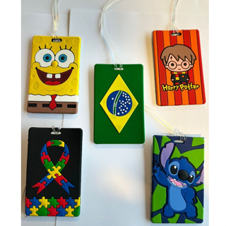 TAG DE MALA EMBORRACHADO, PARA IDENTIFICAÇÃO , VARIOS MODELOS em Oferta na Shopee