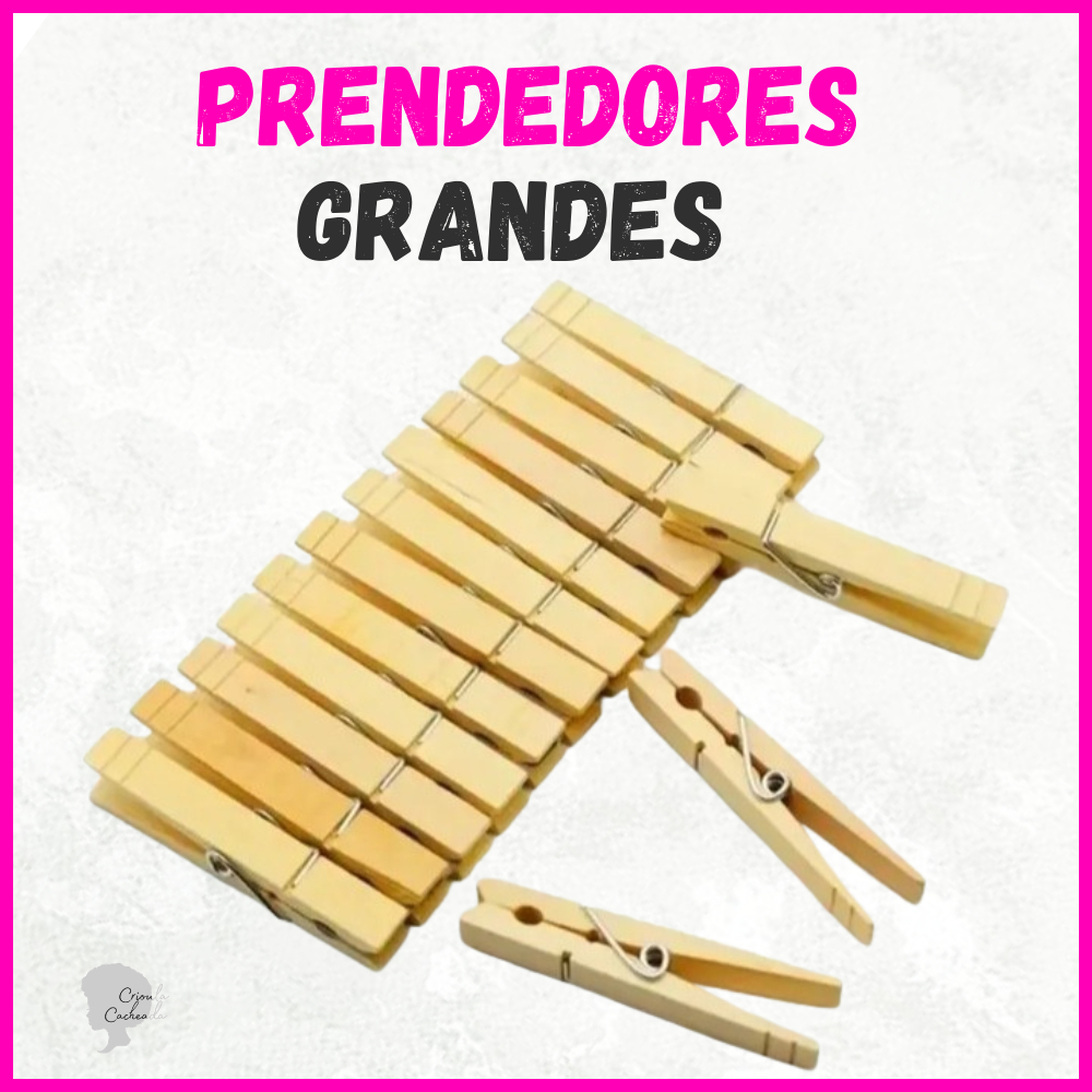 Prendedor de Roupa Madeira Grande 12 / 24 / 48 / 60 Unidades Pregador Econômico