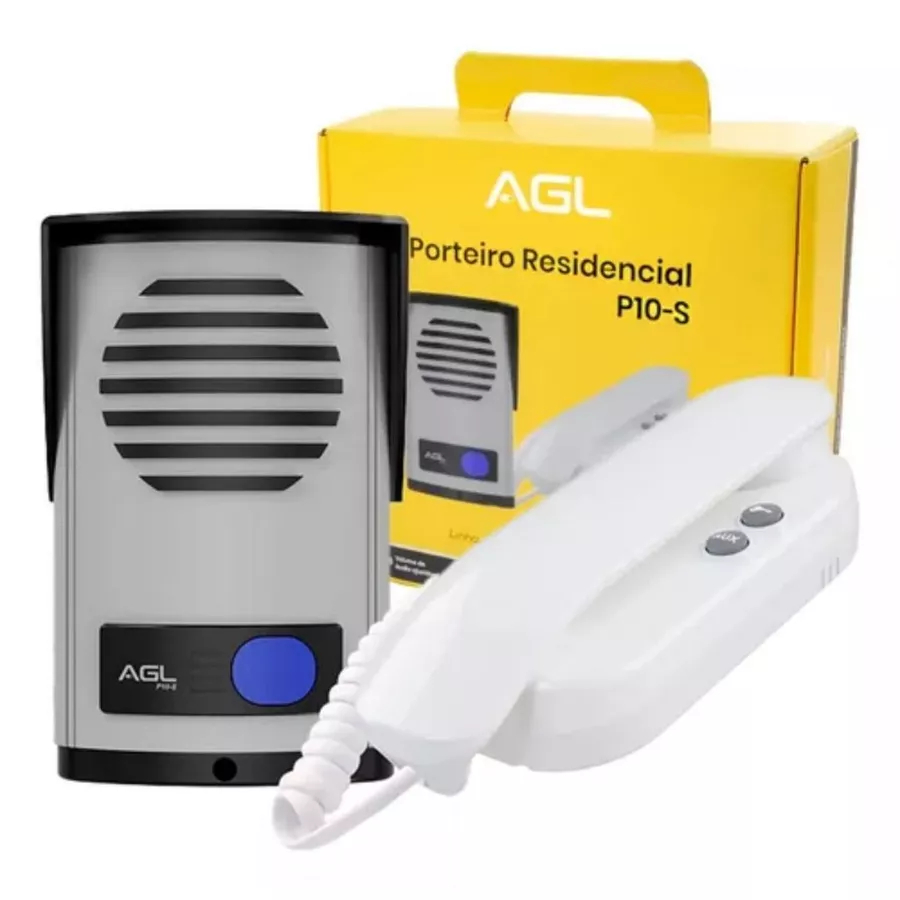 Porteiro Eletrônico P-10 S C/ Monofone Agl Cor Cinza