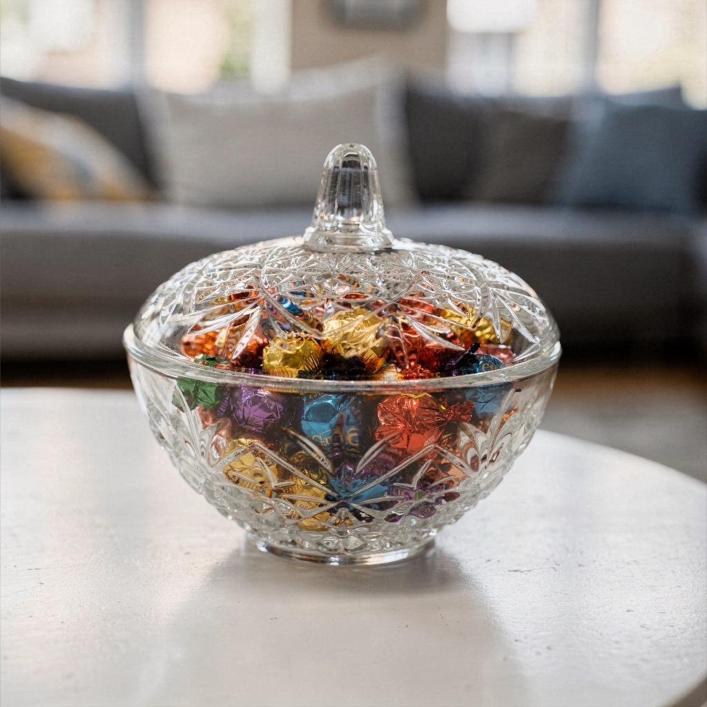 Bomboniere de Vidro 380ml – Ingá Imports | Ref: 13602 em Oferta na Shopee