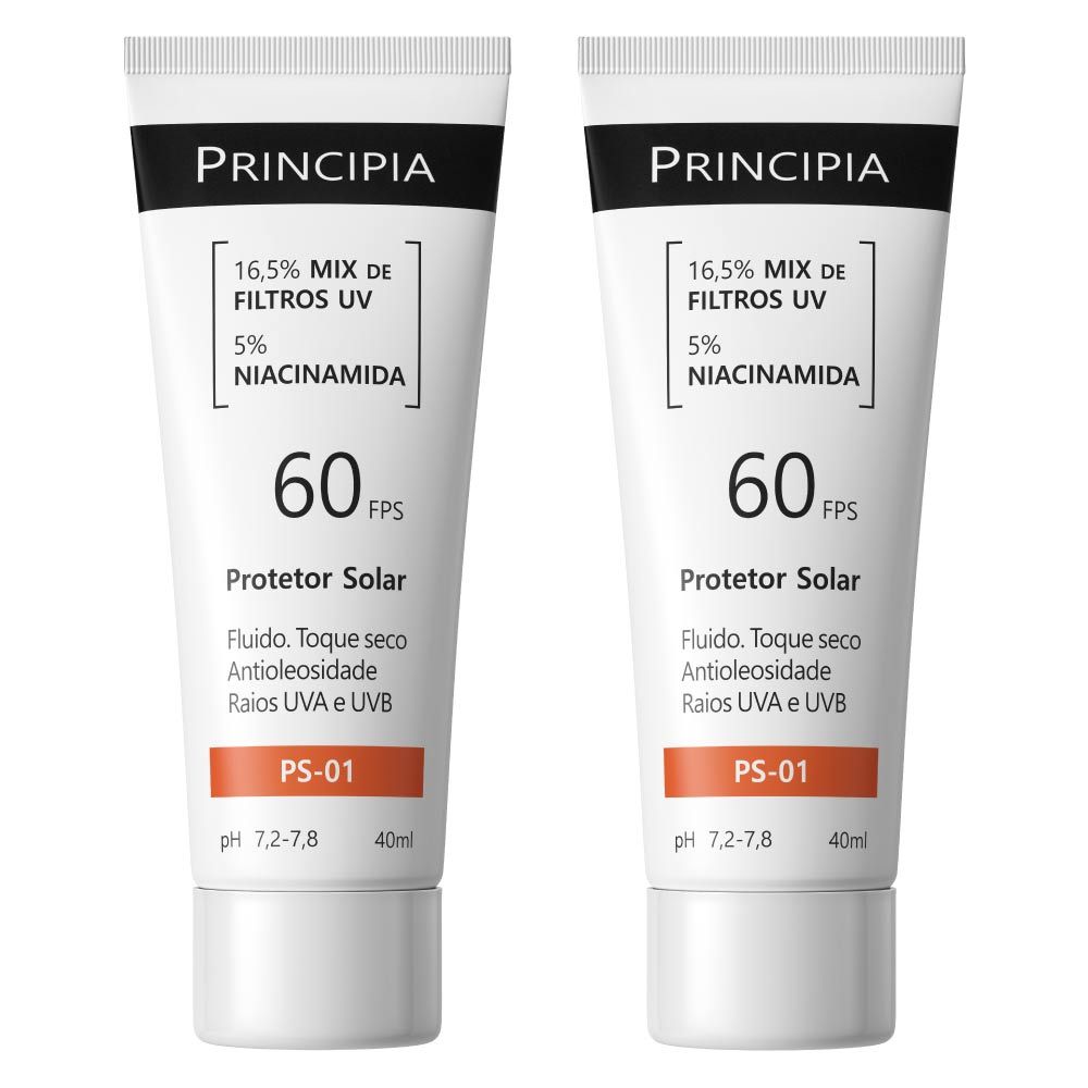 Imagem Principia Kit - 2 Protetores Solares Facial - PS-01 FPS 60