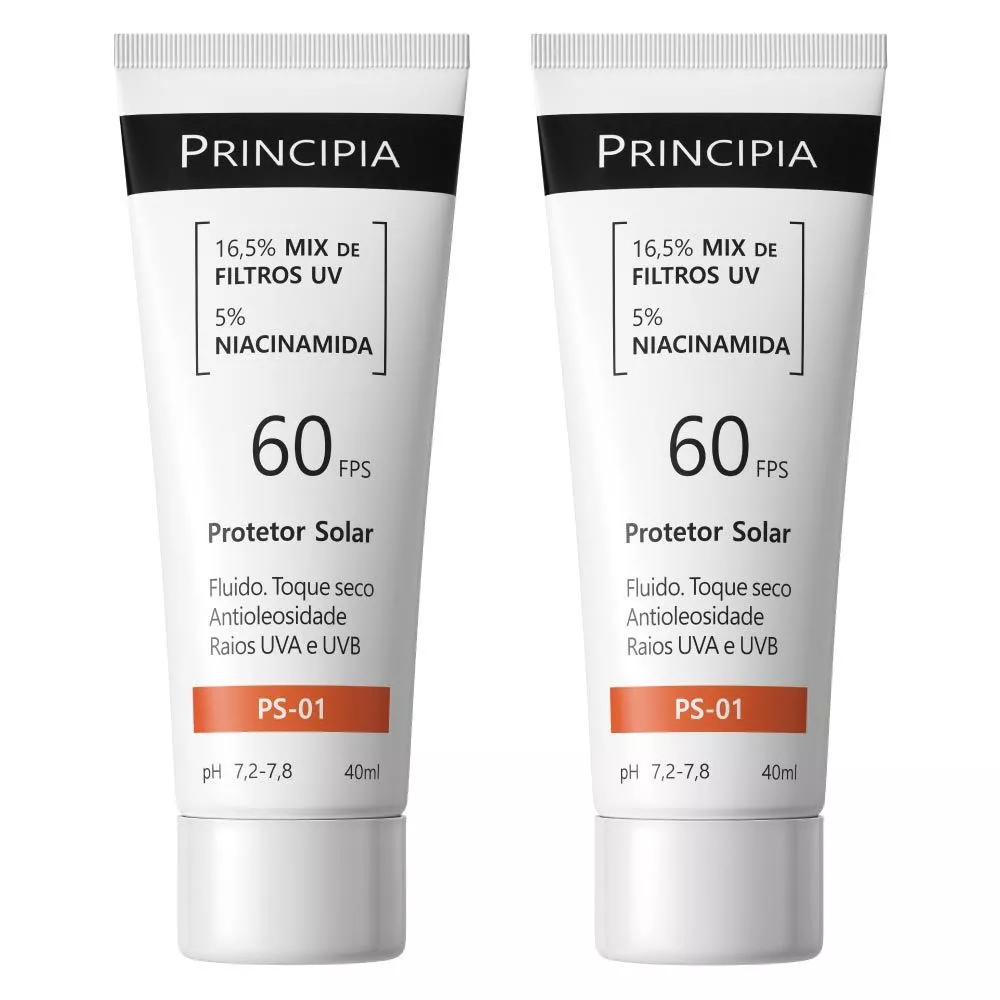 Principia Kit Duo c/ 2 Protetores Solares Faciais - PS-01 FPS 60 — imagem 1