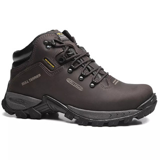 Bota Bull Terrier Terragrip Marrom Masculina Couro Impermeável