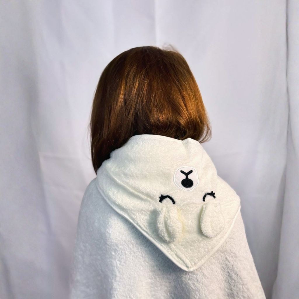 Toalha de banho bebê e infantil 100% algodão com capuz