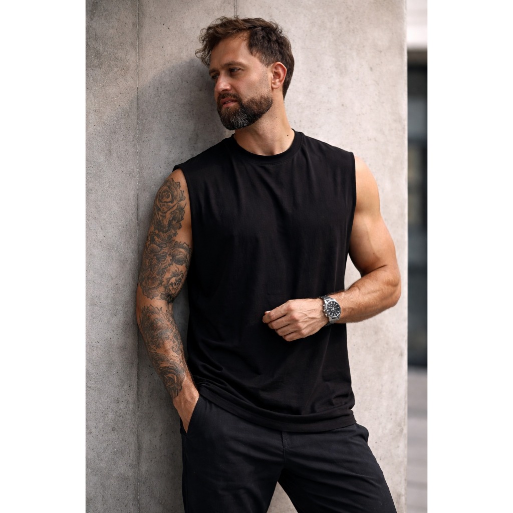 Regata Machão Oversized Masculina Academia Premium Lisa Sem Estampa P a G5 Plus Size Tamanho Grande em Oferta na Shopee