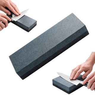 Kit 1/2 Peças Pedras Afiar Amolar Dupla Face 120 e 240 Faca Profissional Peixeira Facão em Oferta na Shopee