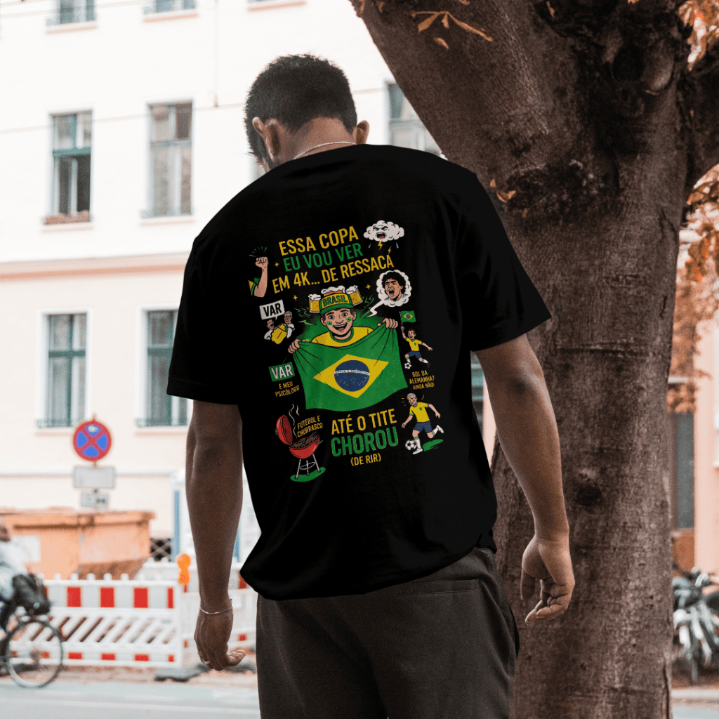 Camisa Seleção Brasileira Copa 2026 Streetwear Tendência