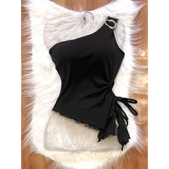 blusa princesa ombro único tomara que caia com bojo