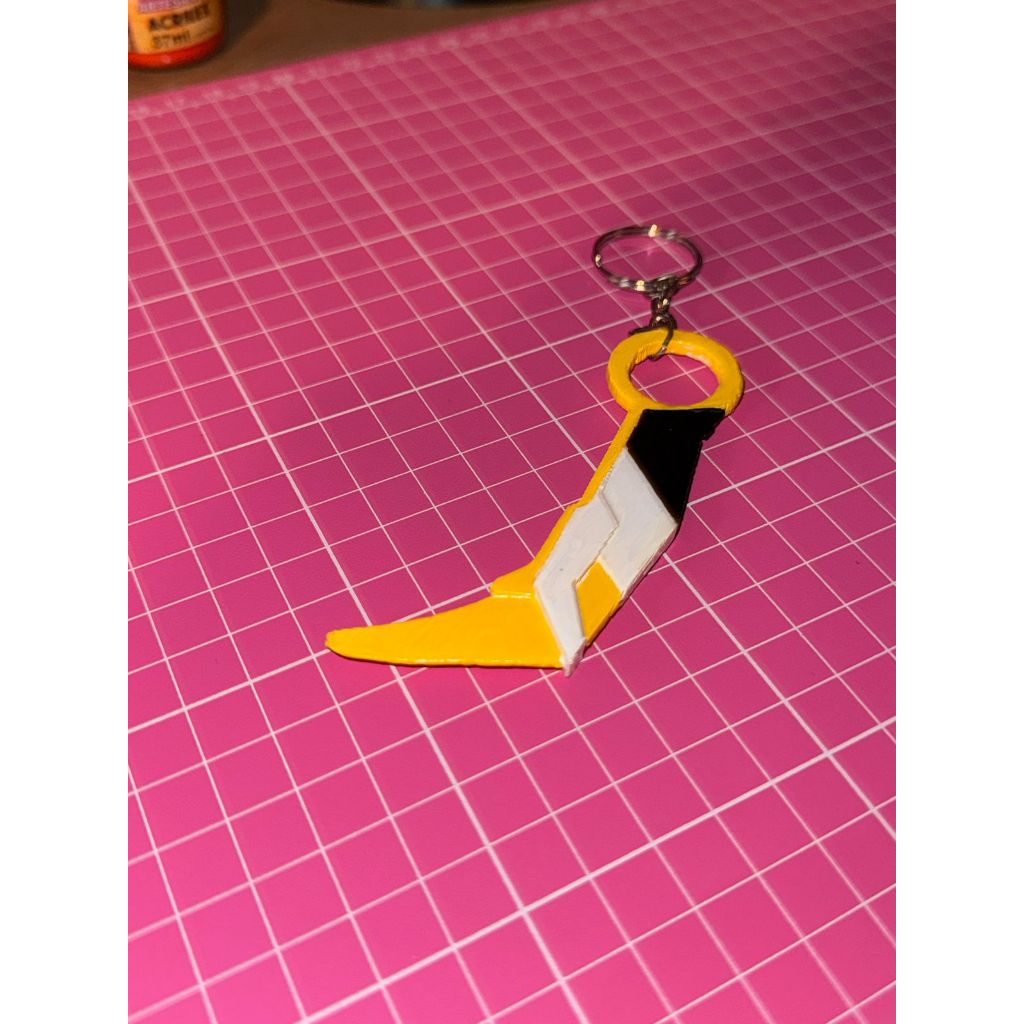 Chaveiro Karambit Sublime Valorant | Faca Estilo Game FPS | Acessório Geek para Chaves e Mochila