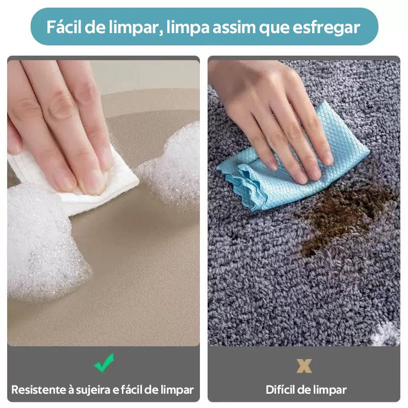 Tapete Absorvente de Água para Cozinha e Banheiro 80x50cm | Antiderrapante e Durável -S2