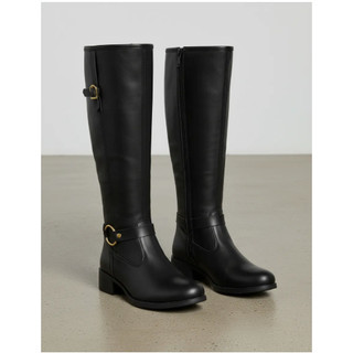 Bota Montaria Feminina Bota De Cano Longo Salto Médio