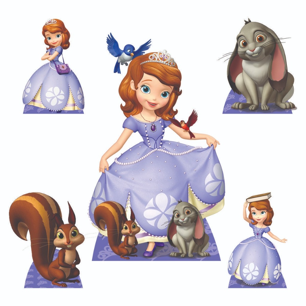 Princesinha Sofia Kit Para Decoração Display De Chão E Mesa MDF