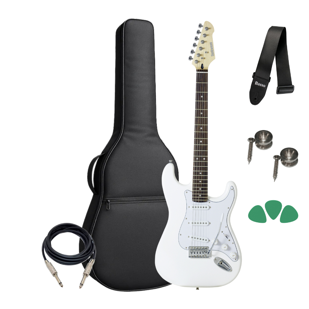 Guitarra Strinberg Rw50 Wh Branco + Capa Luxo + Paletas