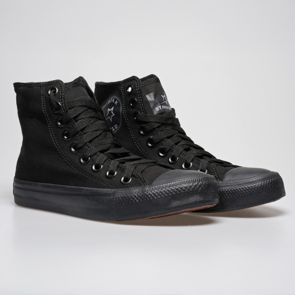 Tênis Masculino Feminino Cano Alto Starworld Preto Branco Moda Casual Confortável