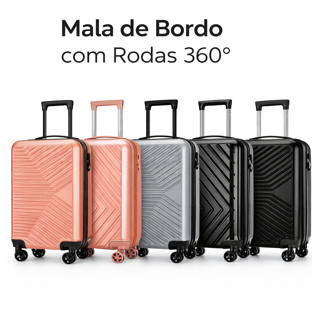 Mala de Viagem de Bordo 10kg Rodinhas 360º Padrão Anac Bagagem de Mão Cadeado Leve a bordo Multmaxx em Oferta na Shopee