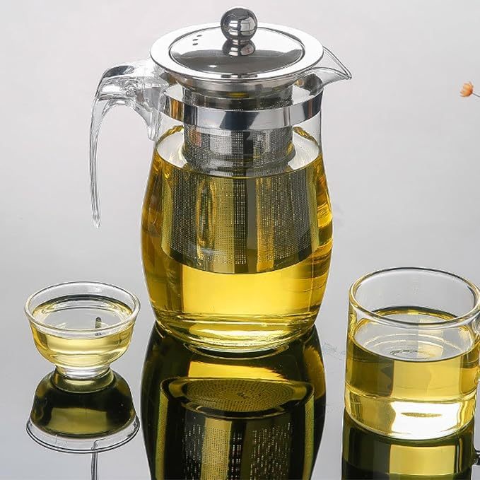 Chaleira de Vidro para Chá Com Infusor 750ml Bule Chá
