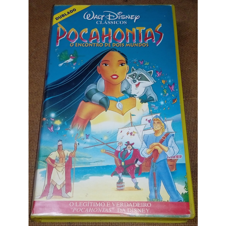 Pocahontas - O Encontro De Dois Mundos Vhs De 1996 Dublado - Disney