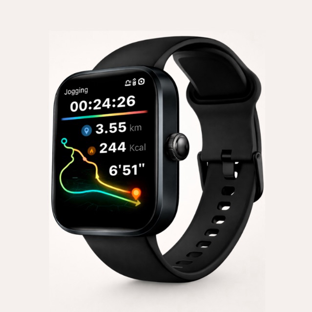 Smartwatch HAYLOU GPS INTEGRADO, Strava, Bateria de Longa Duração, Feminino e Masculino, 46mm