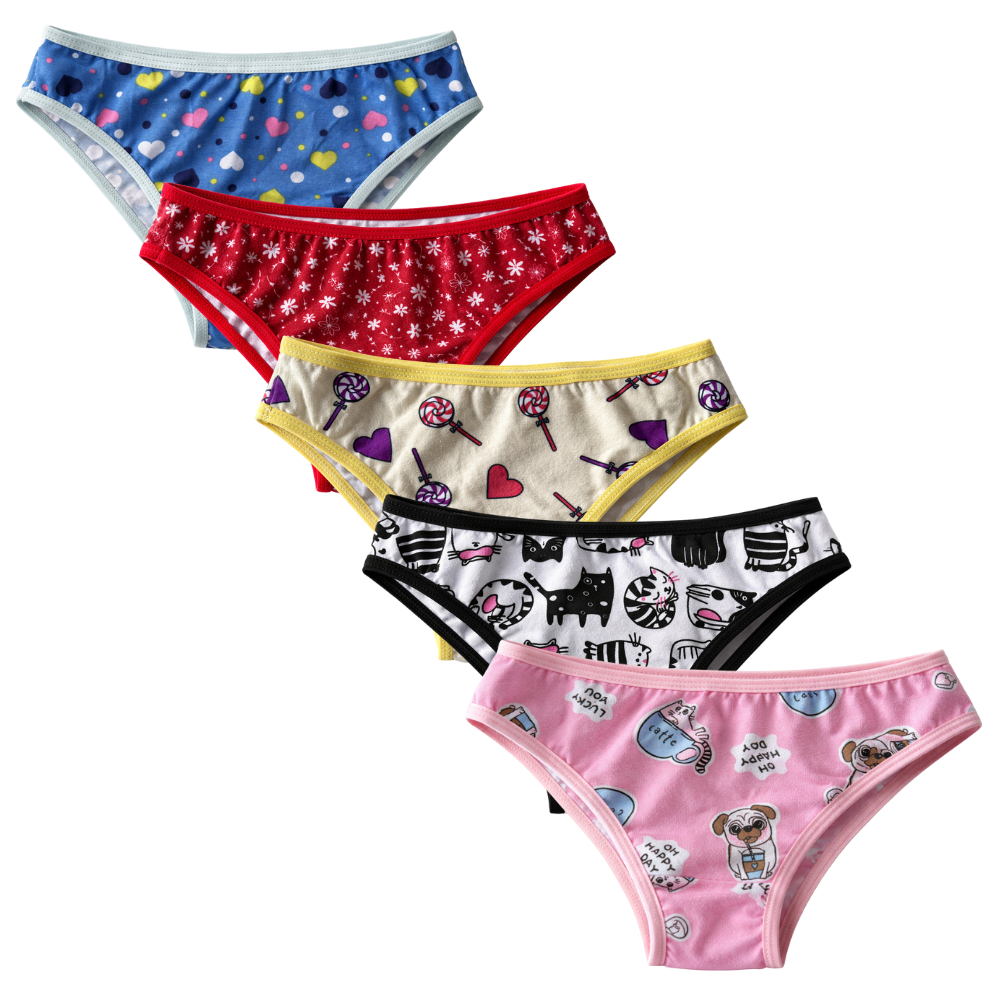 Kit 10 Calcinhas Infantil 100% Algodão Tanga Criança