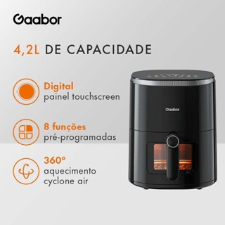 Air Fryer Fritadeira Sem Óleo Gaabor Duo Digital 4,2l Com Visor em Oferta na Shopee