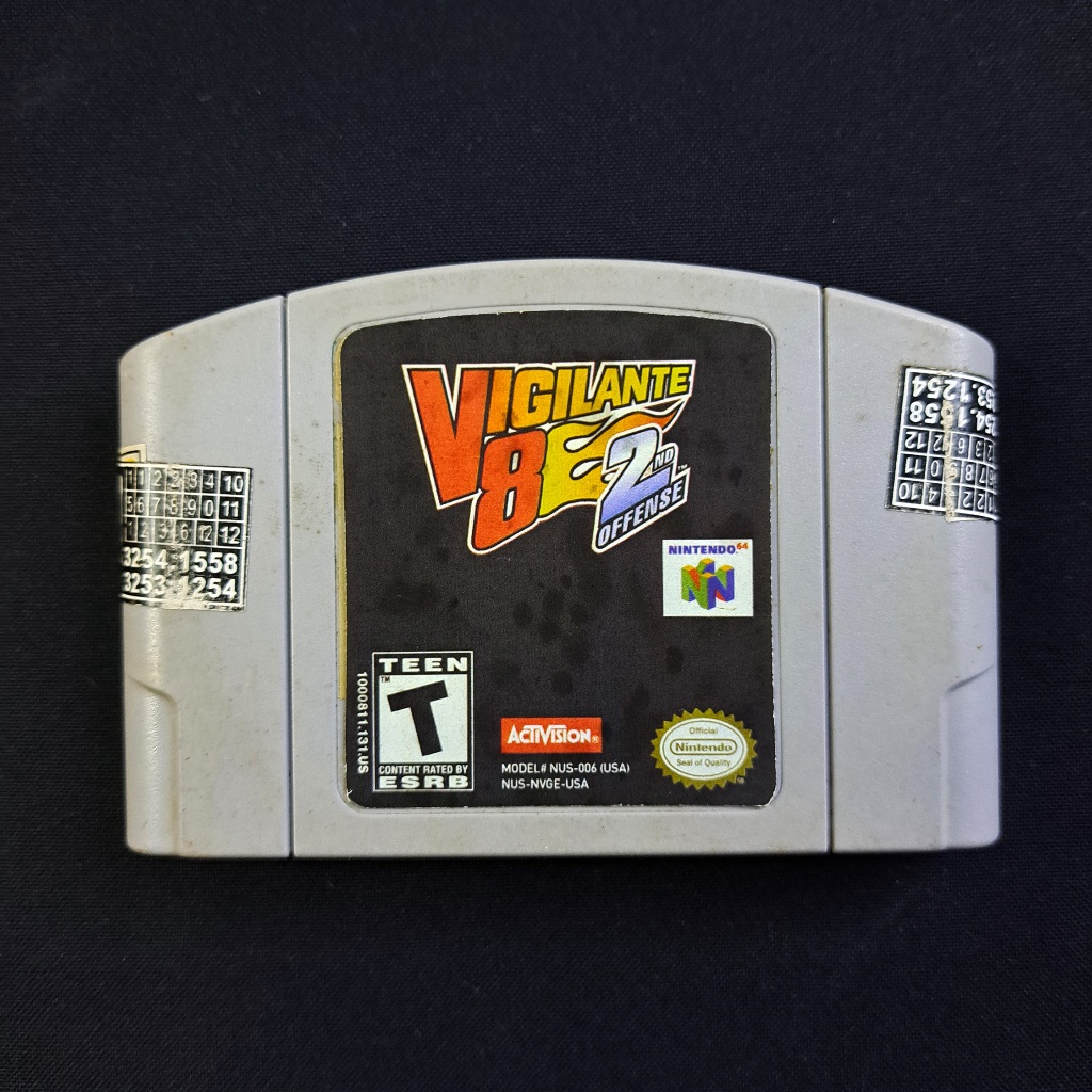 Vigilante 8 Original Relabel Nintendo 64 Não é o 2nd Offense