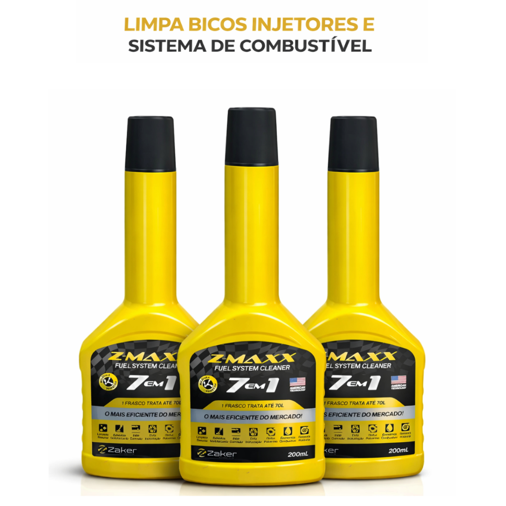 Kit 3 Aditivo Combustivel Flex 7x1 Alta Performace Limpeza Carro Moto em Oferta na Shopee