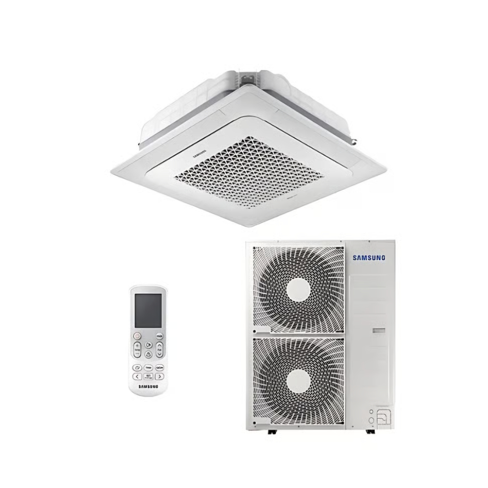 Ar Condicionado 54000 BTUs Inverter Samsung Windfree Connect Split Cassete 4 Vias Quente e Frio R32 220V Monofásico